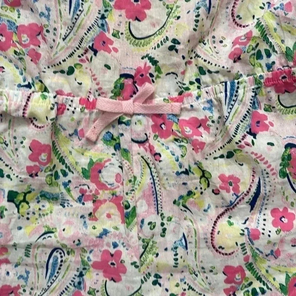 Crown & Ivy Kids Pink Paisley Romper/Swim Cover-up size XL - Picture 3 of 8